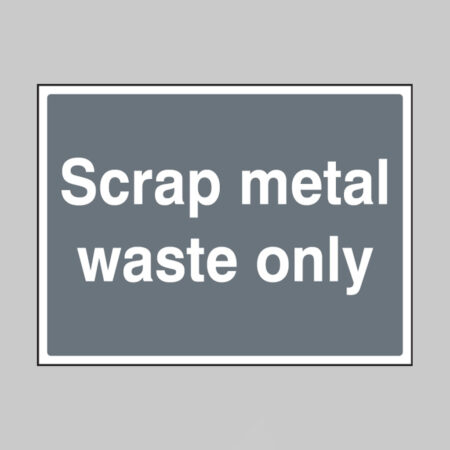 Scrap metal waste only