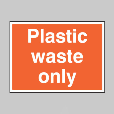 Plastic waste only