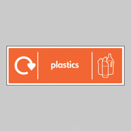 Plastics - WRAP Recycling sign