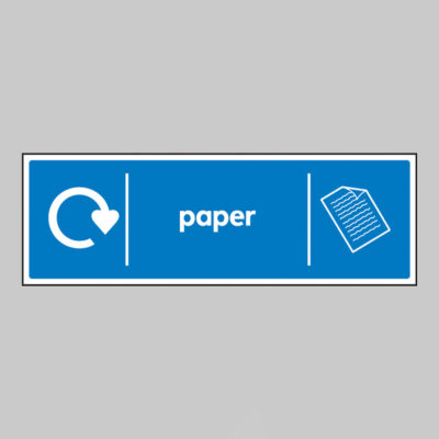 Paper - WRAP Recycling sign