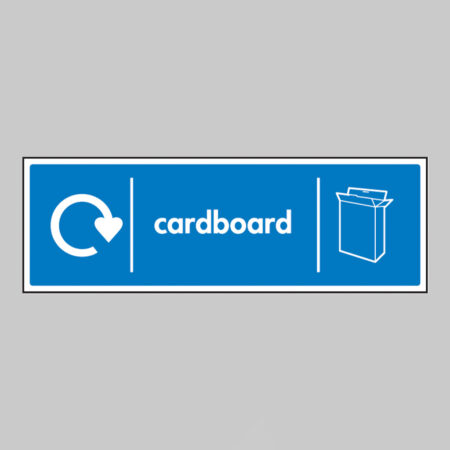Cardboard - WRAP Recycling sign