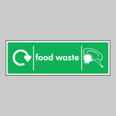 Food waste - WRAP Recycling sign