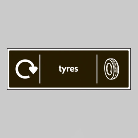 Tyres - WRAP Recycling sign