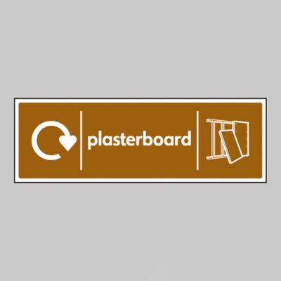 Plasterboard - WRAP Recycling sign
