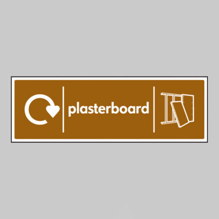 Plasterboard - WRAP Recycling sign
