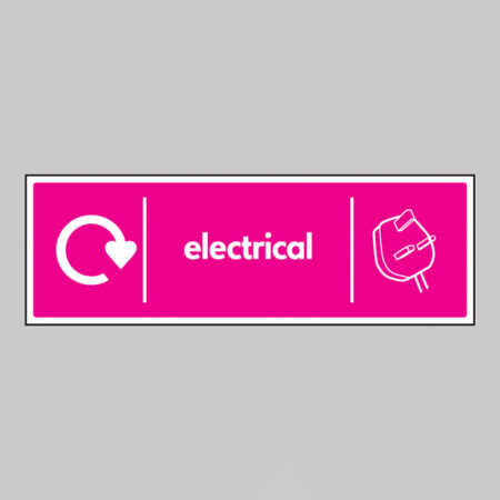 Electricals - WRAP Recycling sign