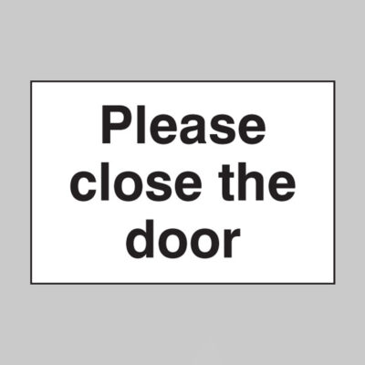 Please close the door