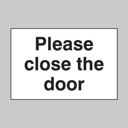 Please close the door