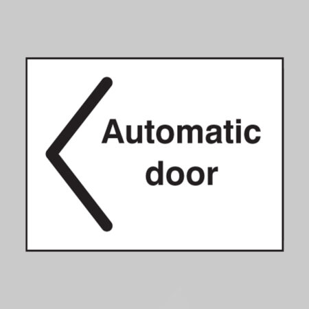 Automatic door arrowhead left