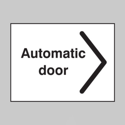 Automatic door arrowhead right