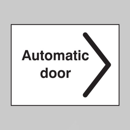 Automatic door arrowhead right