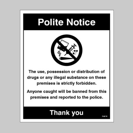 Drugs The use, possession or distribution of drugs is strictly prohibited