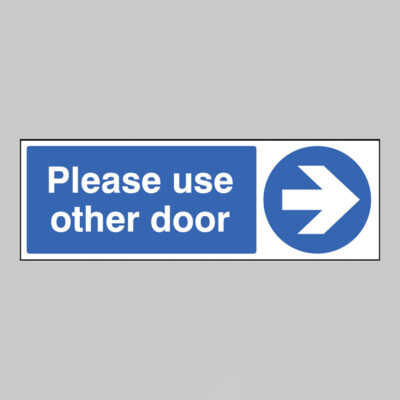 Please use other door >
