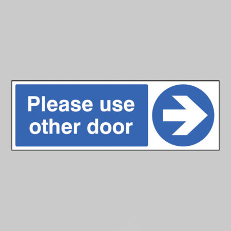 Please use other door >