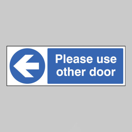 Please use other door <