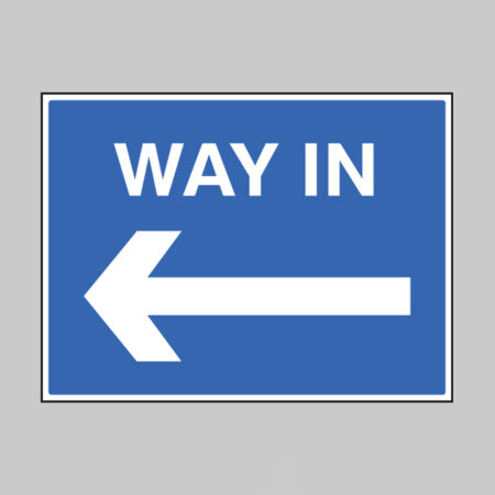 Way in arrow left