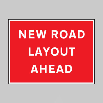 New road layout ahead