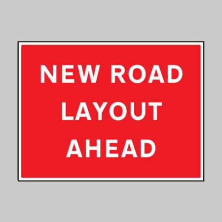 New road layout ahead