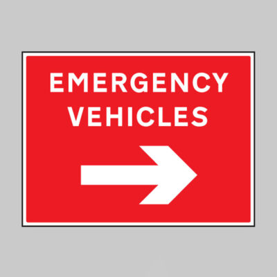 Emergency vehicles arrow right