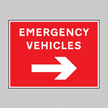 Emergency vehicles arrow right