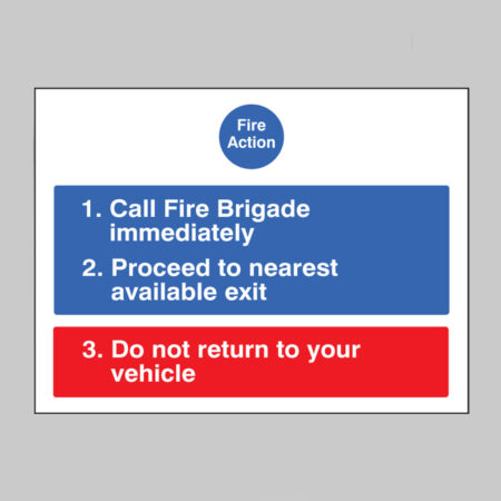 Fire action for car park