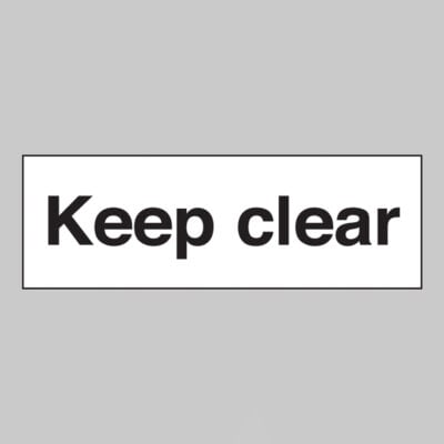Keep clear