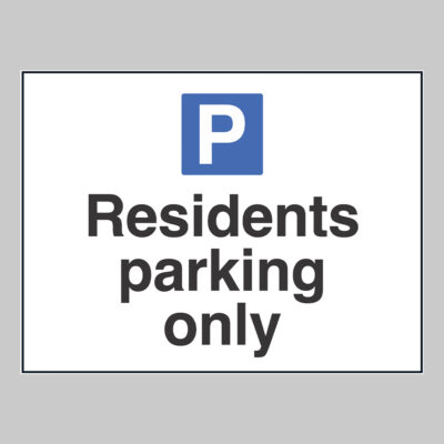 Residents parking only