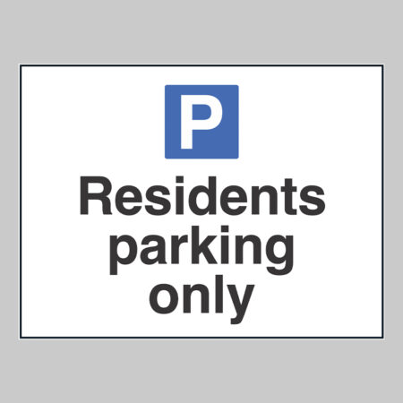 Residents parking only