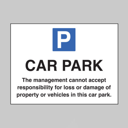 Car park disclaimer