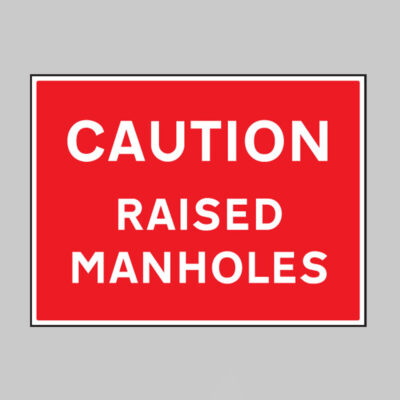 Caution raised manholes