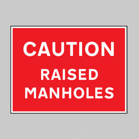 Caution raised manholes