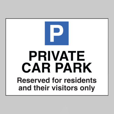 Private car park / residents / visitors only