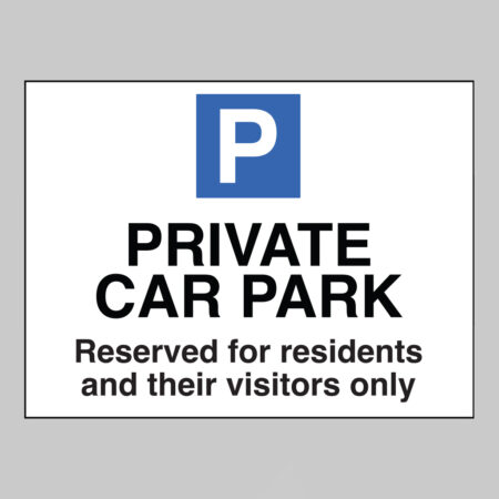 Private car park / residents / visitors only